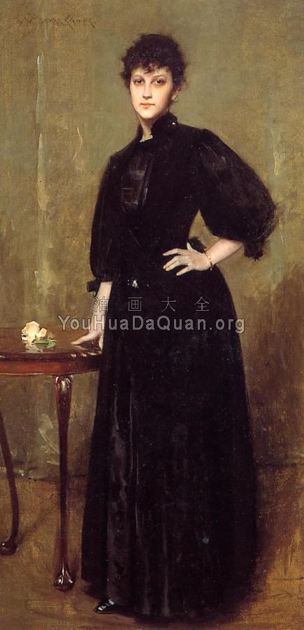 Lady in Black aka Mrs Leslie Cotton - 威廉·梅里特·查斯